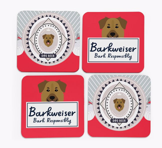 Barkweiser: Personalised {breedFullName} Coasters