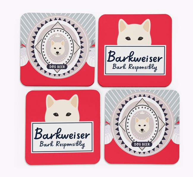 Barkweiser: Personalised {breedFullName} Coasters