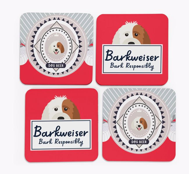 Barkweiser: Personalized {breedFullName} Coasters