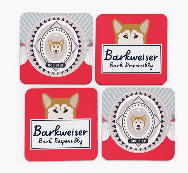 Barkweiser: Personalised {breedFullName} Coasters