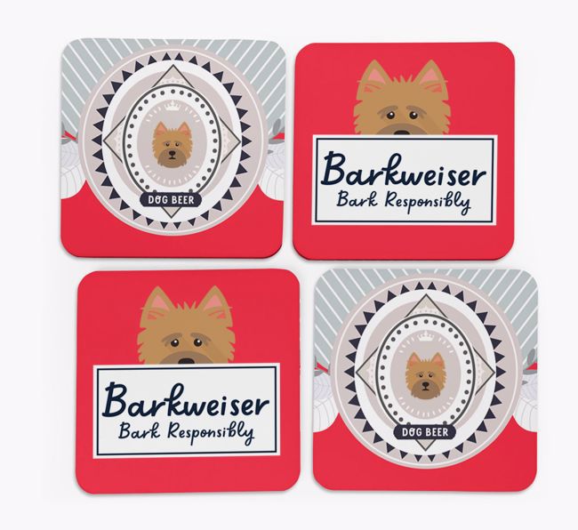 Barkweiser: Personalized {breedFullName} Coasters