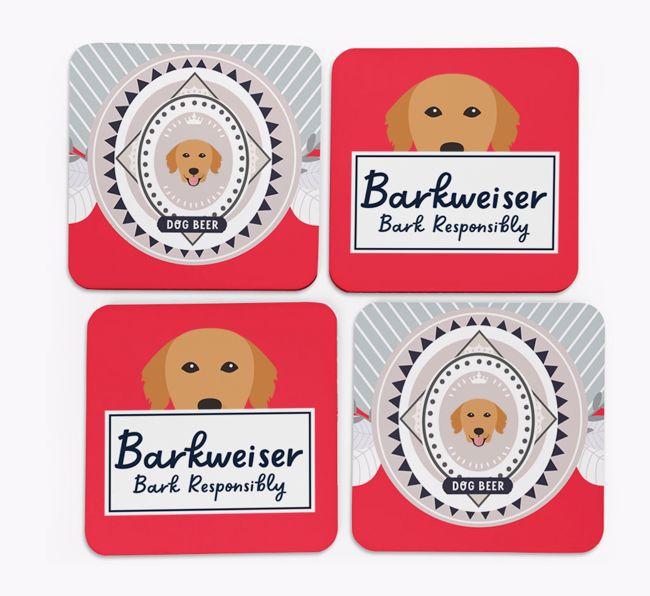 Barkweiser: Personalised {breedFullName} Coasters