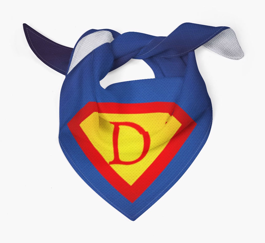 Super Hero Super Dog Cape: Personalised {breedFullName} Bandana