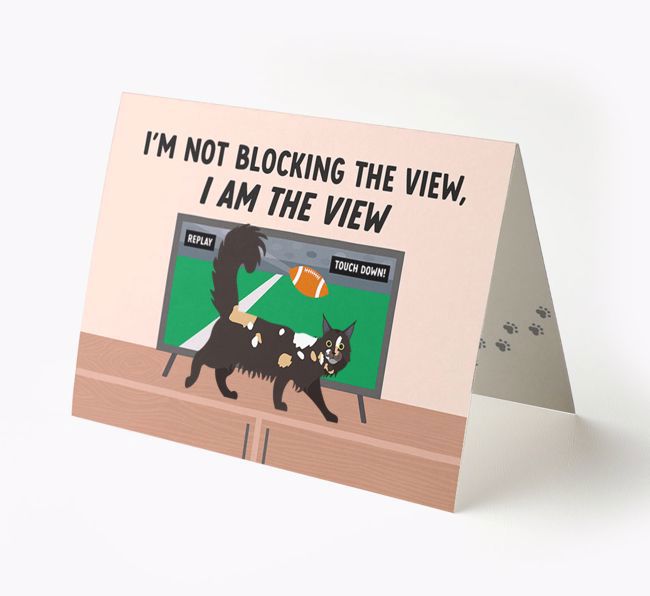 I'm Not Blocking The View, I Am The View - Soccer: Personalized {breedCommonName} Card