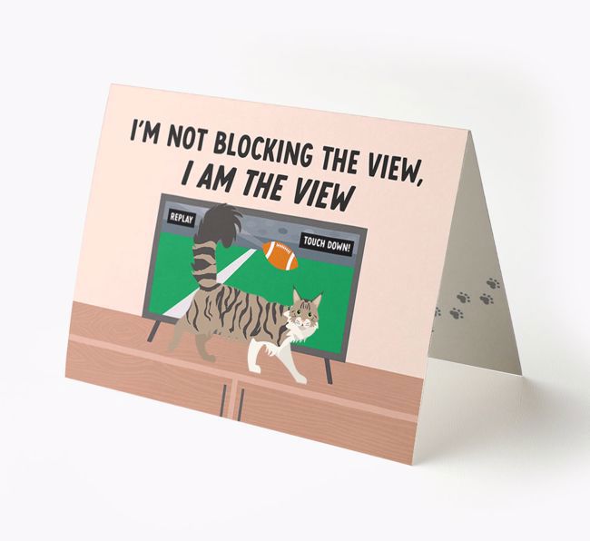 I'm Not Blocking The View, I Am The View - Soccer: Personalized {breedCommonName} Card
