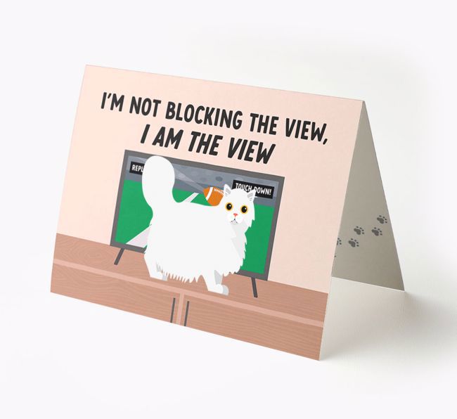 I'm Not Blocking The View, I Am The View - Soccer: Personalized {breedCommonName} Card