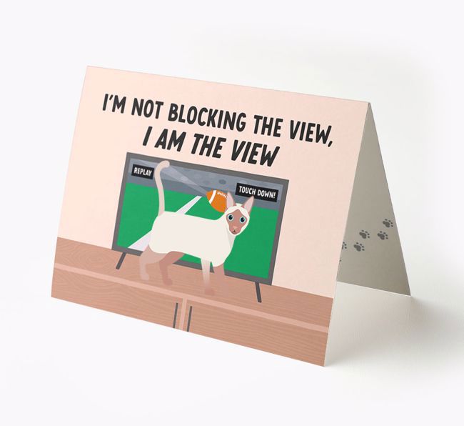 I'm Not Blocking The View, I Am The View - Soccer: Personalized {breedCommonName} Card