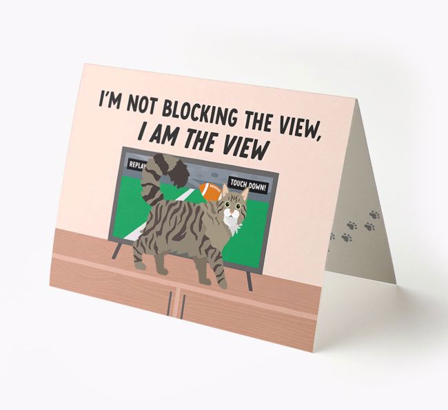 I'm Not Blocking The View, I Am The View - Soccer: Personalized {breedCommonName} Card
