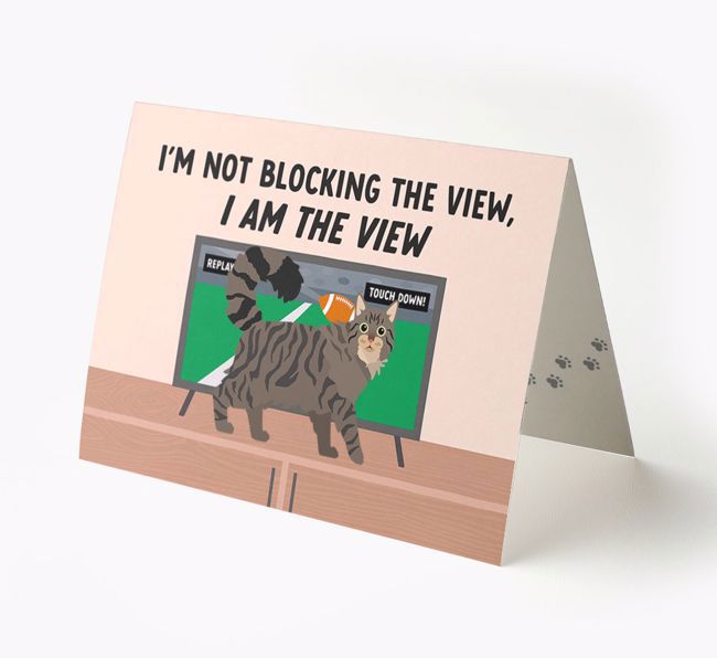 I'm Not Blocking The View, I Am The View - Soccer: Personalized {breedCommonName} Card