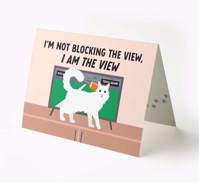 I'm Not Blocking The View, I Am The View - Soccer: Personalized {breedCommonName} Card