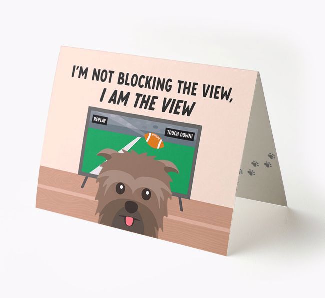 I'm Not Blocking The View, I Am The View - Soccer: Personalized {breedFullName} Card