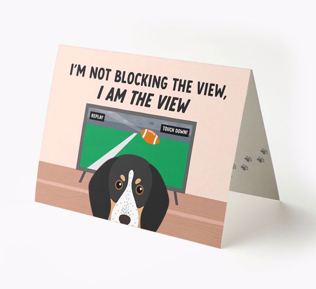 I'm Not Blocking The View, I Am The View - Soccer: Personalized {breedFullName} Card