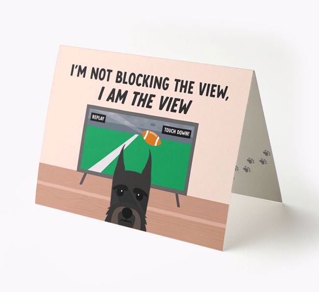 I'm Not Blocking The View, I Am The View - Soccer: Personalized {breedFullName} Card