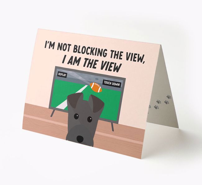 I'm Not Blocking The View, I Am The View - Soccer: Personalized {breedFullName} Card