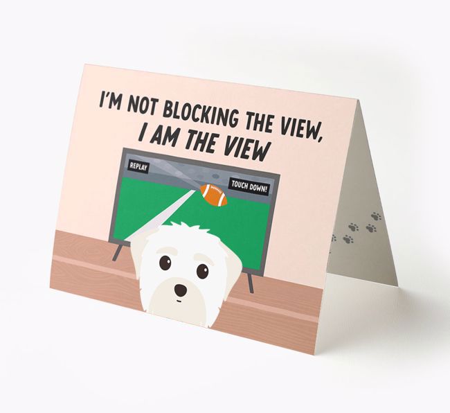 I'm Not Blocking The View, I Am The View - Soccer: Personalized {breedFullName} Card