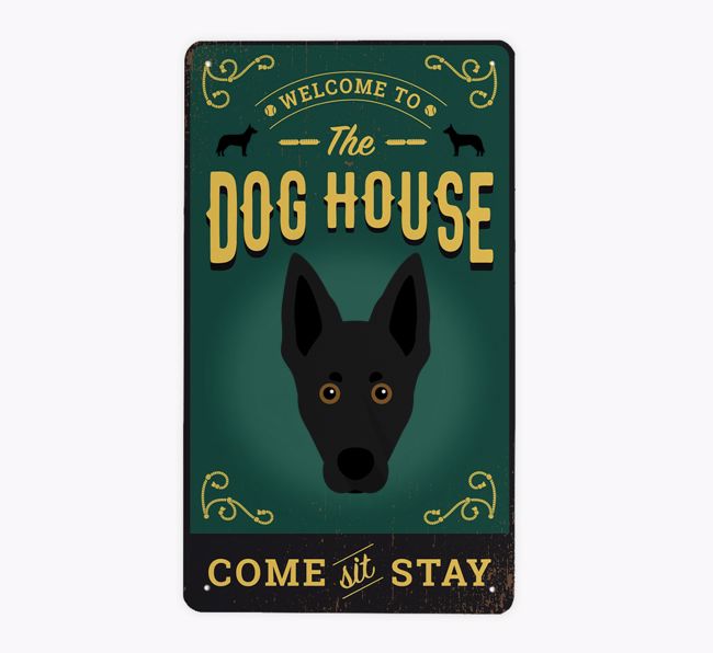 The Dog House Pub Sign: Personalised {breedFullName} Metal Sign