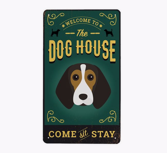 The Dog House Pub Sign: Personalized {breedFullName} Metal Sign