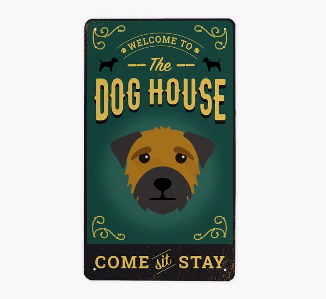 The Dog House Pub Sign: Personalized {breedFullName} Metal Sign