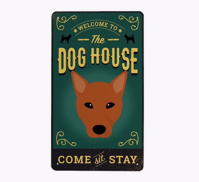 The Dog House Pub Sign: Personalised {breedFullName} Metal Sign