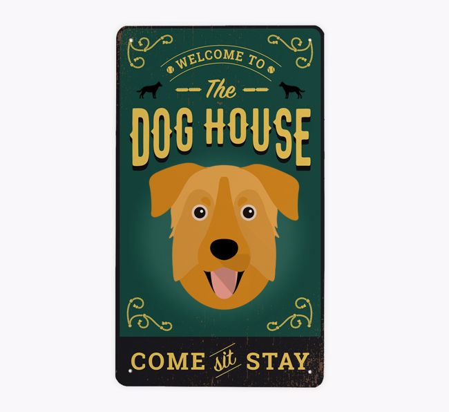 The Dog House Pub Sign: Personalized {breedFullName} Metal Sign
