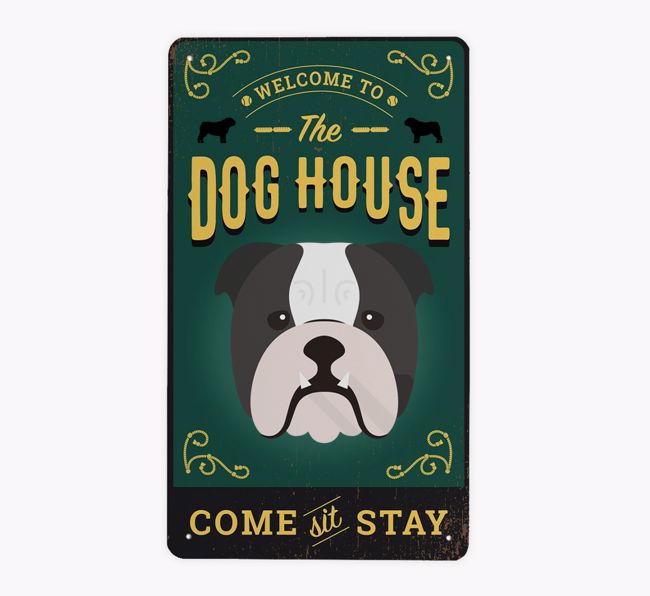 The Dog House Pub Sign: Personalised {breedFullName} Metal Sign