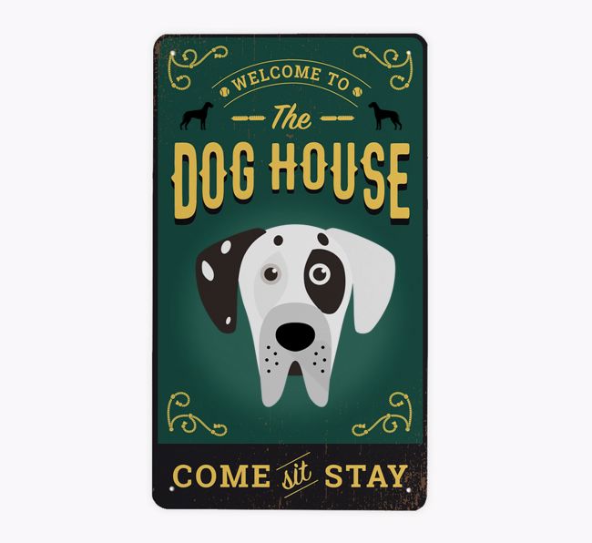 The Dog House Pub Sign: Personalised {breedFullName} Metal Sign