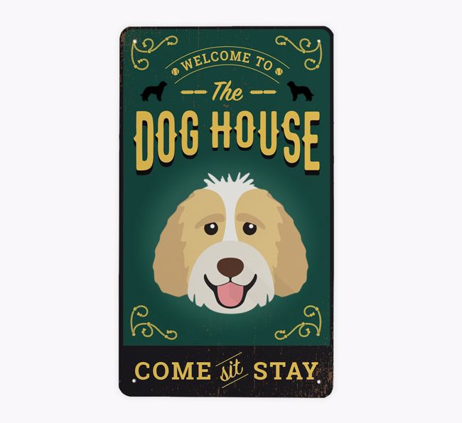 The Dog House Pub Sign: Personalised {breedFullName} Metal Sign