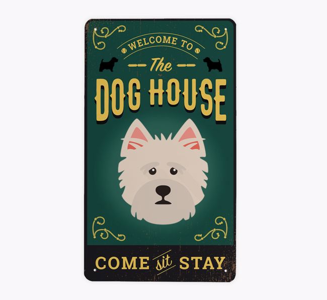 The Dog House Pub Sign: Personalised {breedFullName} Metal Sign