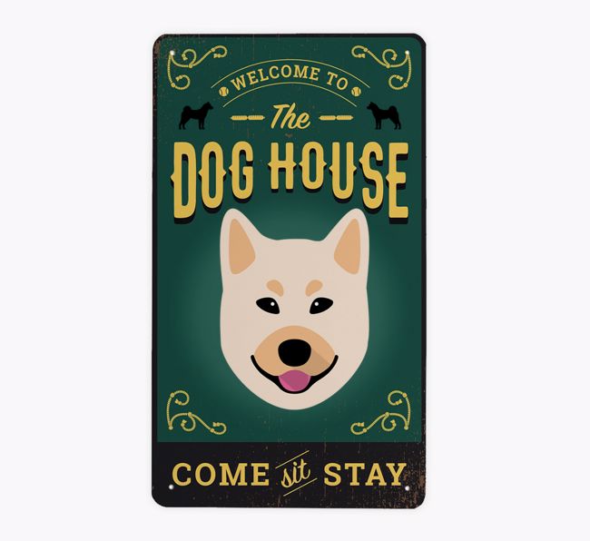 The Dog House Pub Sign: Personalized {breedFullName} Metal Sign