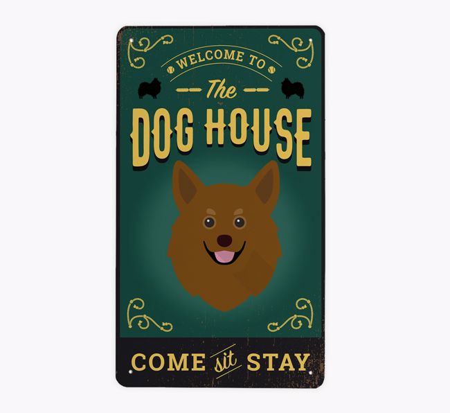 The Dog House Pub Sign: Personalised {breedFullName} Metal Sign