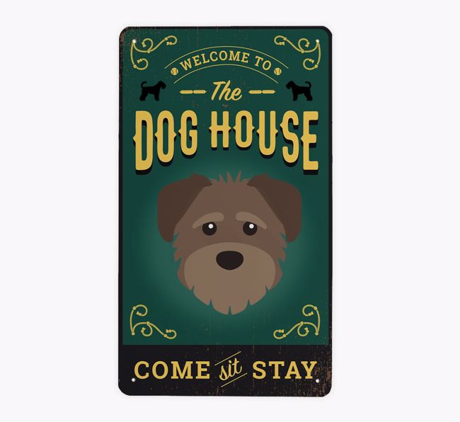 The Dog House Pub Sign: Personalised {breedFullName} Metal Sign