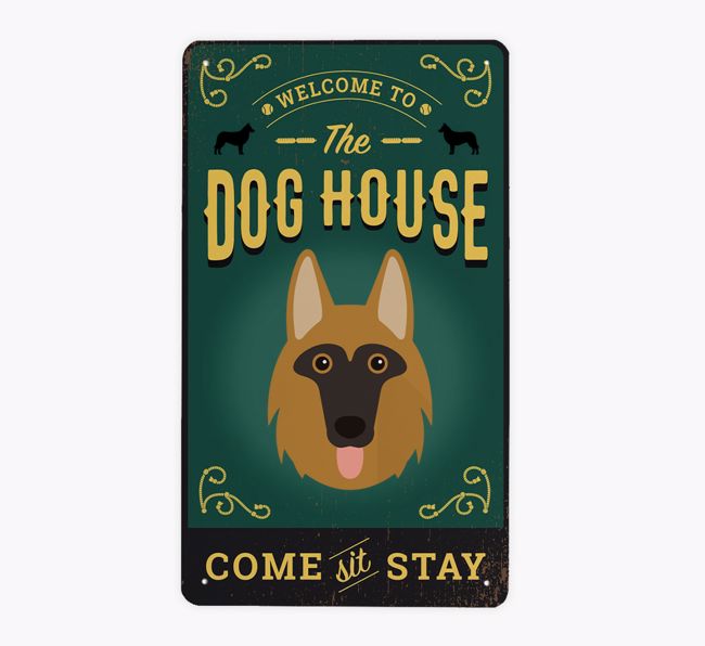 The Dog House Pub Sign: Personalised {breedFullName} Metal Sign