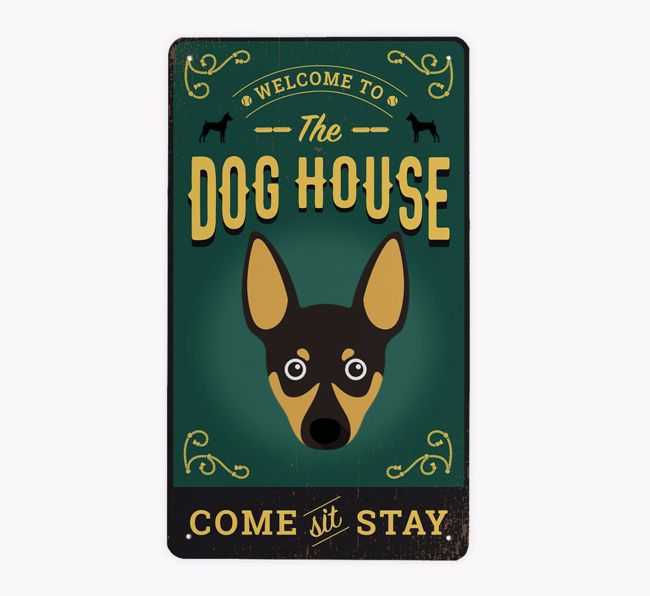 The Dog House Pub Sign: Personalized {breedFullName} Metal Sign