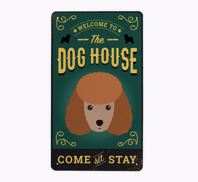 The Dog House Pub Sign: Personalised {breedFullName} Metal Sign