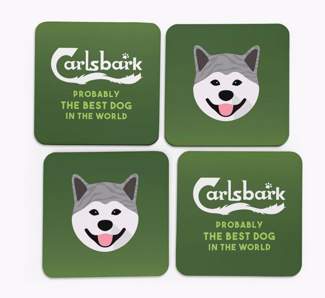 Carlsbark: Personalized {breedFullName} Coasters