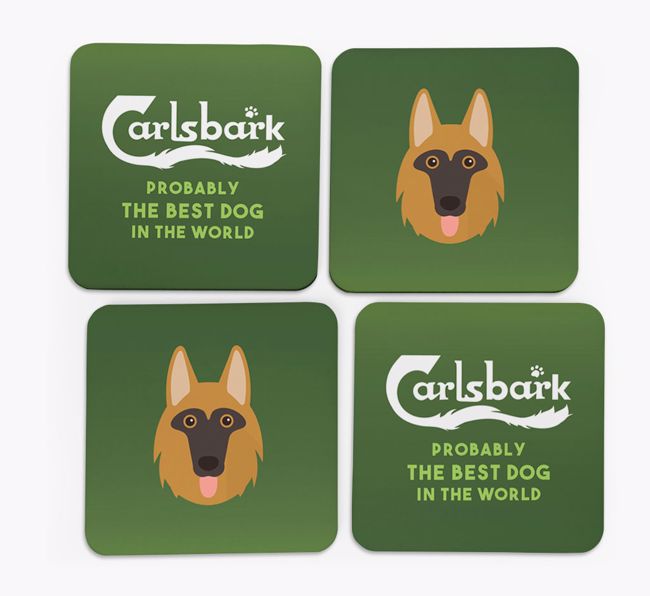 Carlsbark: Personalized {breedFullName} Coasters