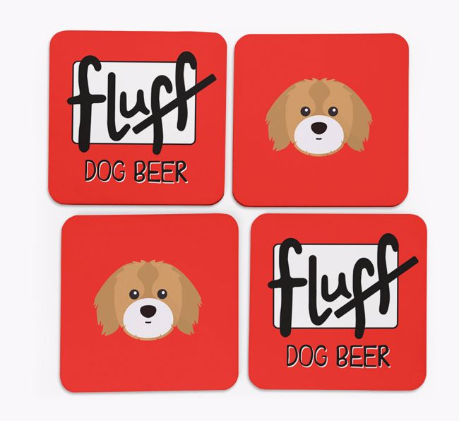 Fluff: Personalized {breedFullName} Coasters