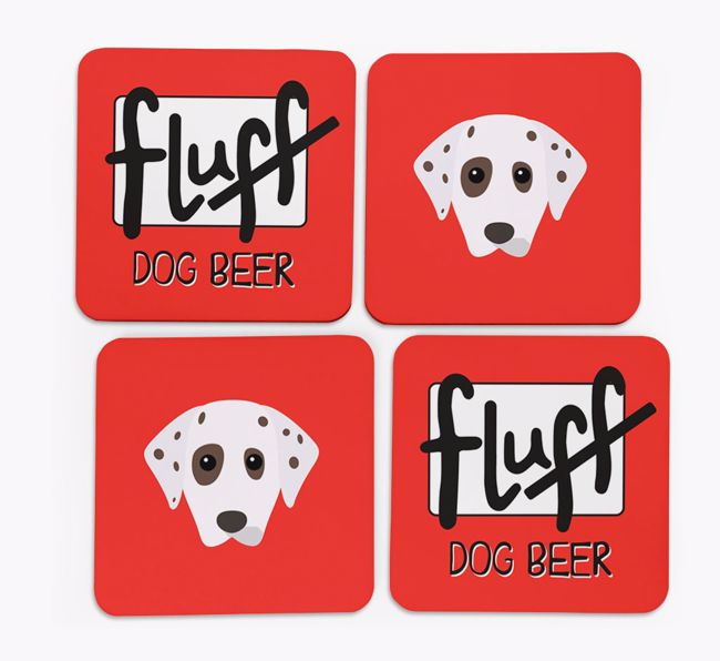 Fluff: Personalized {breedFullName} Coasters