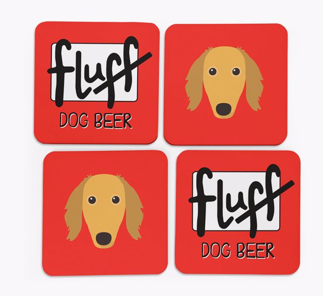 Fluff: Personalized {breedFullName} Coasters