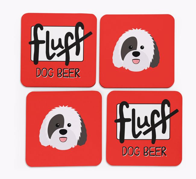 Fluff: Personalized {breedFullName} Coasters