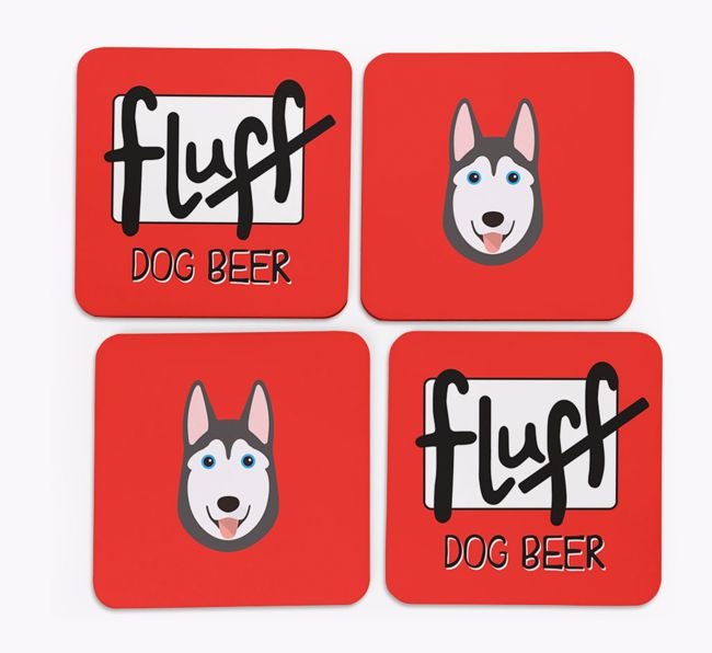 Fluff: Personalized {breedFullName} Coasters