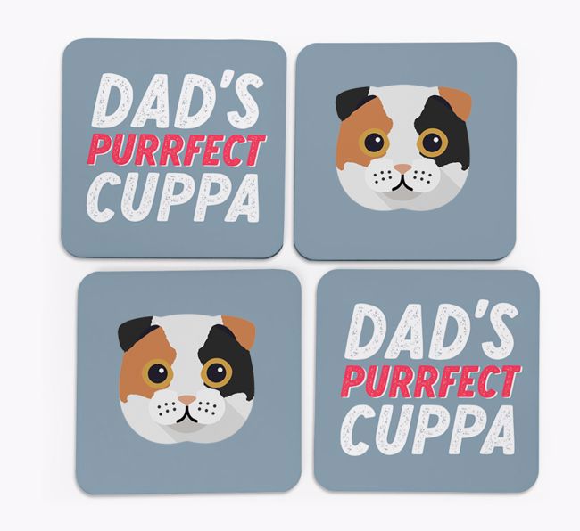 Purrfect Cuppa: Personalised {breedCommonName} Coasters