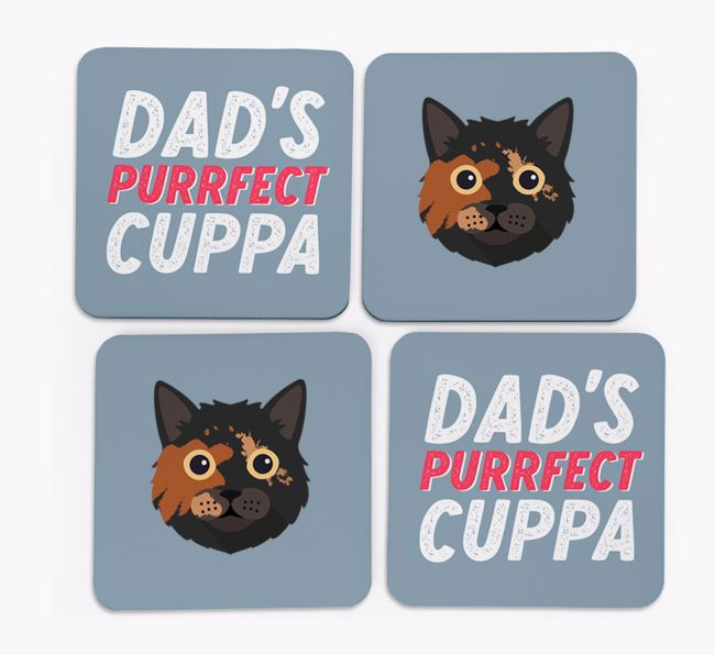 Purrfect Cuppa: Personalised {breedCommonName} Coasters