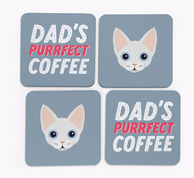 Purrfect Coffee: Personalized {breedCommonName} Coasters