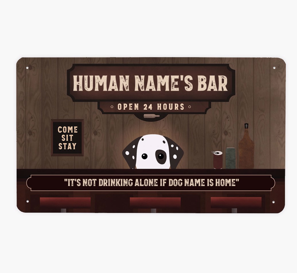 Vintage Bar: Personalised {breedFullName} Metal Sign