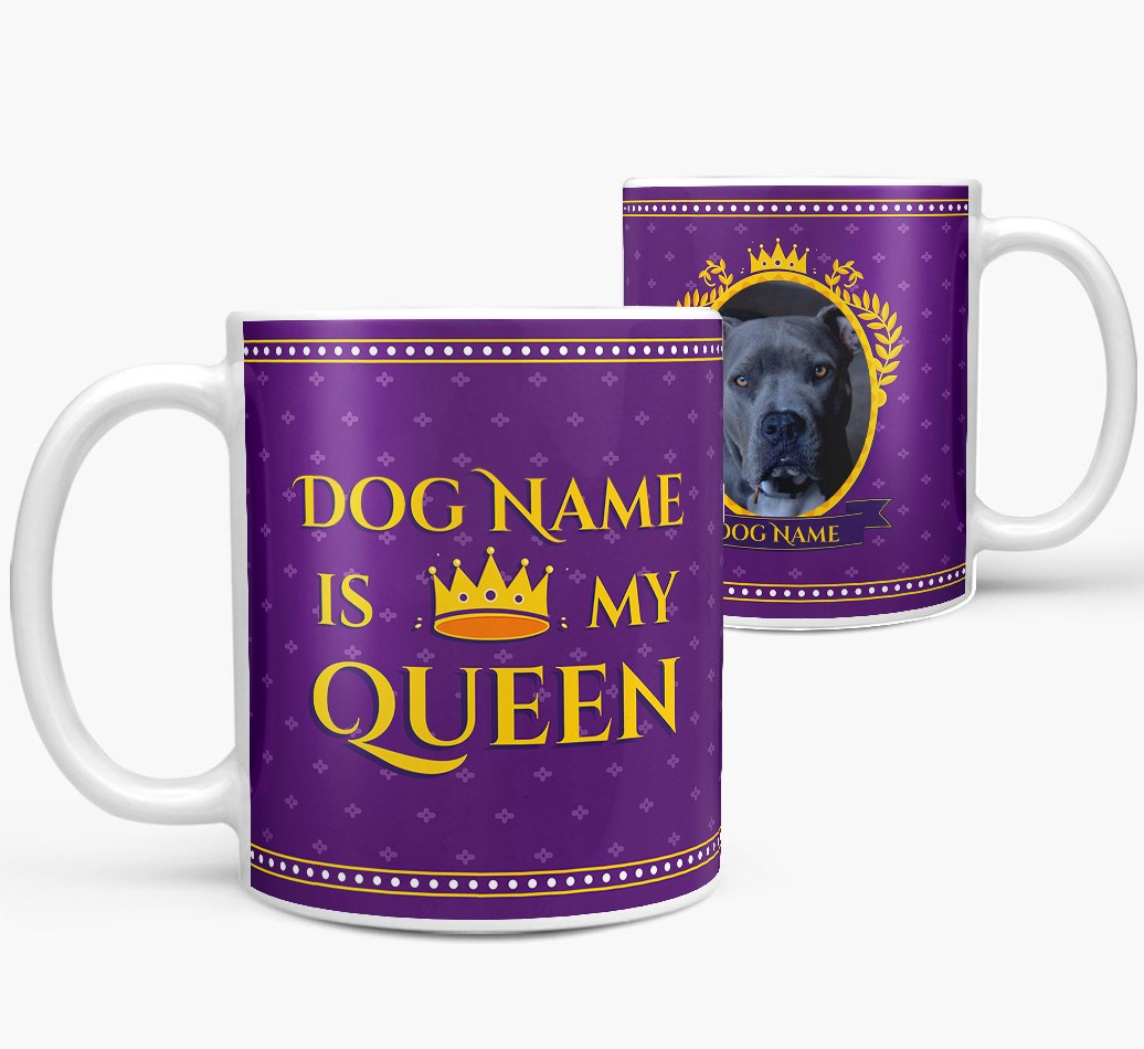 My Queen: Personalised {breedFullName} Photo Upload Mug