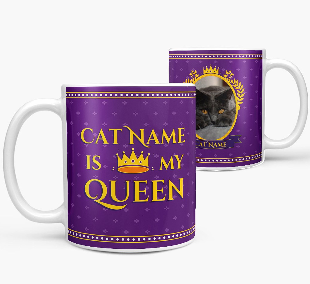 My Queen: Personalised {breedCommonName} Photo Upload Mug