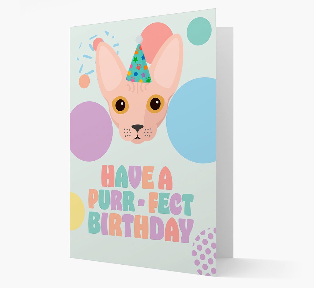 Have A Purrfect Birthday: Personalized {breedFullName} Card