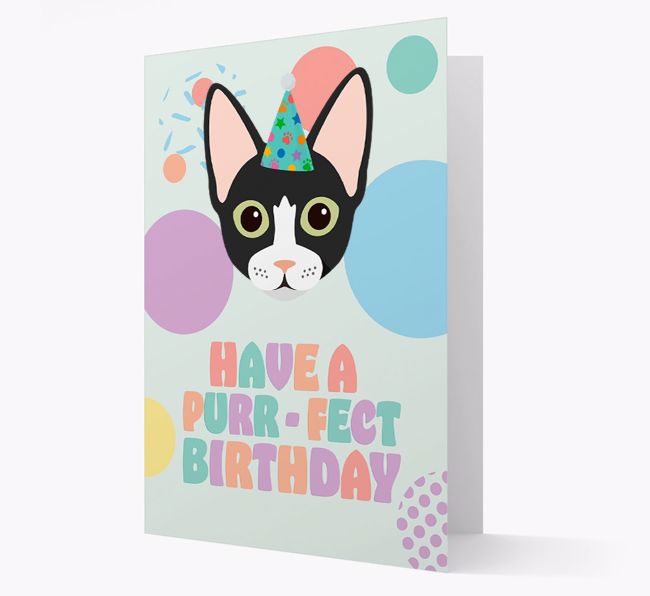 Have A Purrfect Birthday: Personalised {breedCommonName} Card