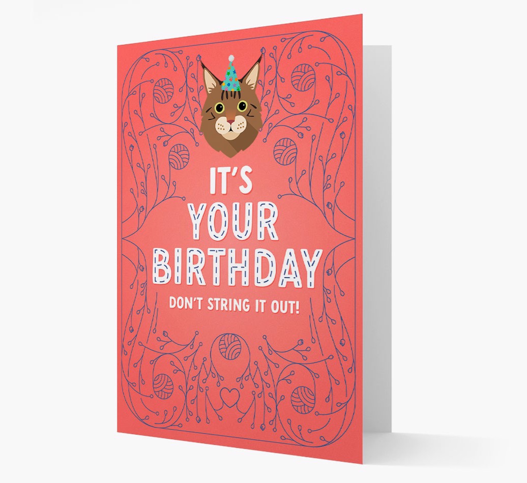 Don't String It Out: Personalised {breedCommonName} Card